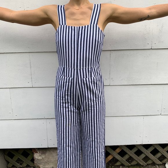 Rolla's Sailor Flare Jumpsuit in Stripe - Picture 6 of 6